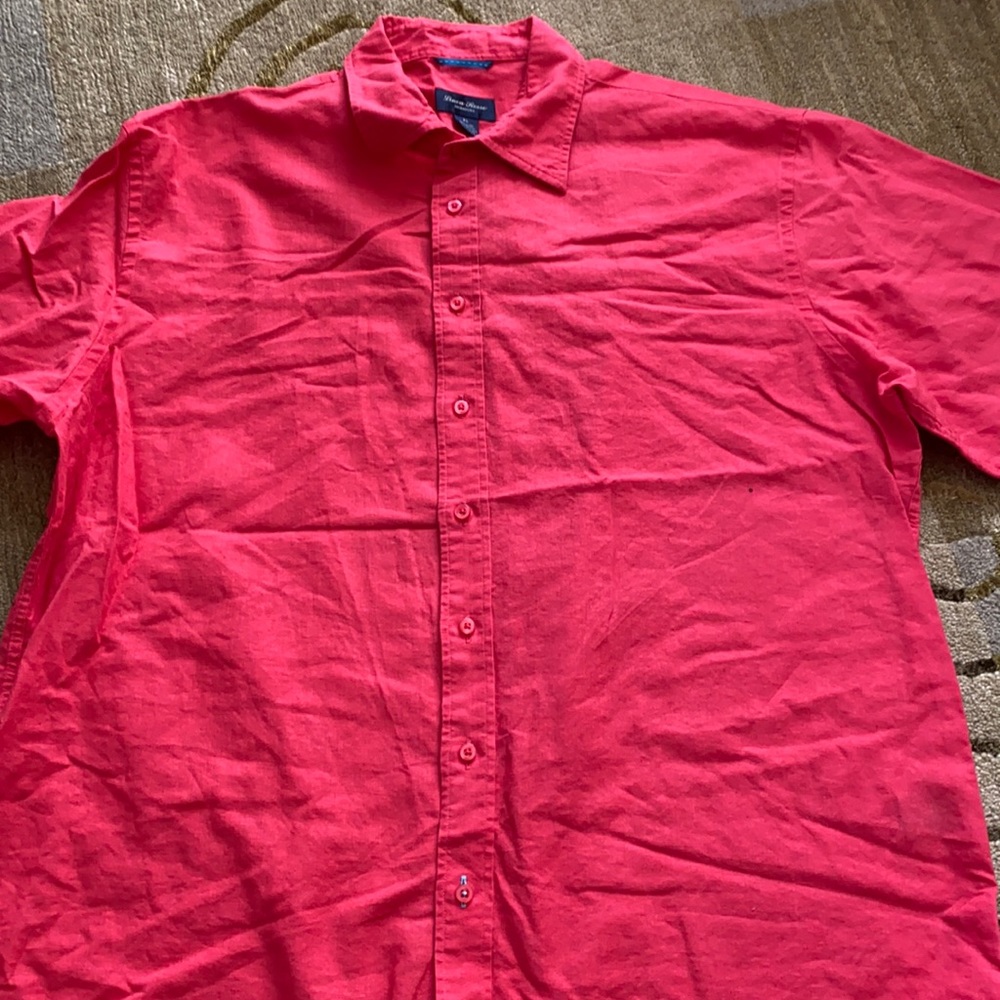 ~Linea Rosso~ Pinkish Red Short Sleeve Shirt
